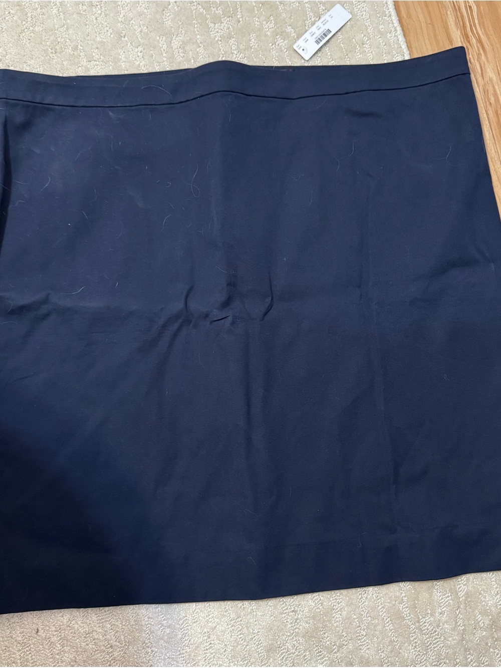 J. Crew Navy Pencil Skirt with Clean Waistband